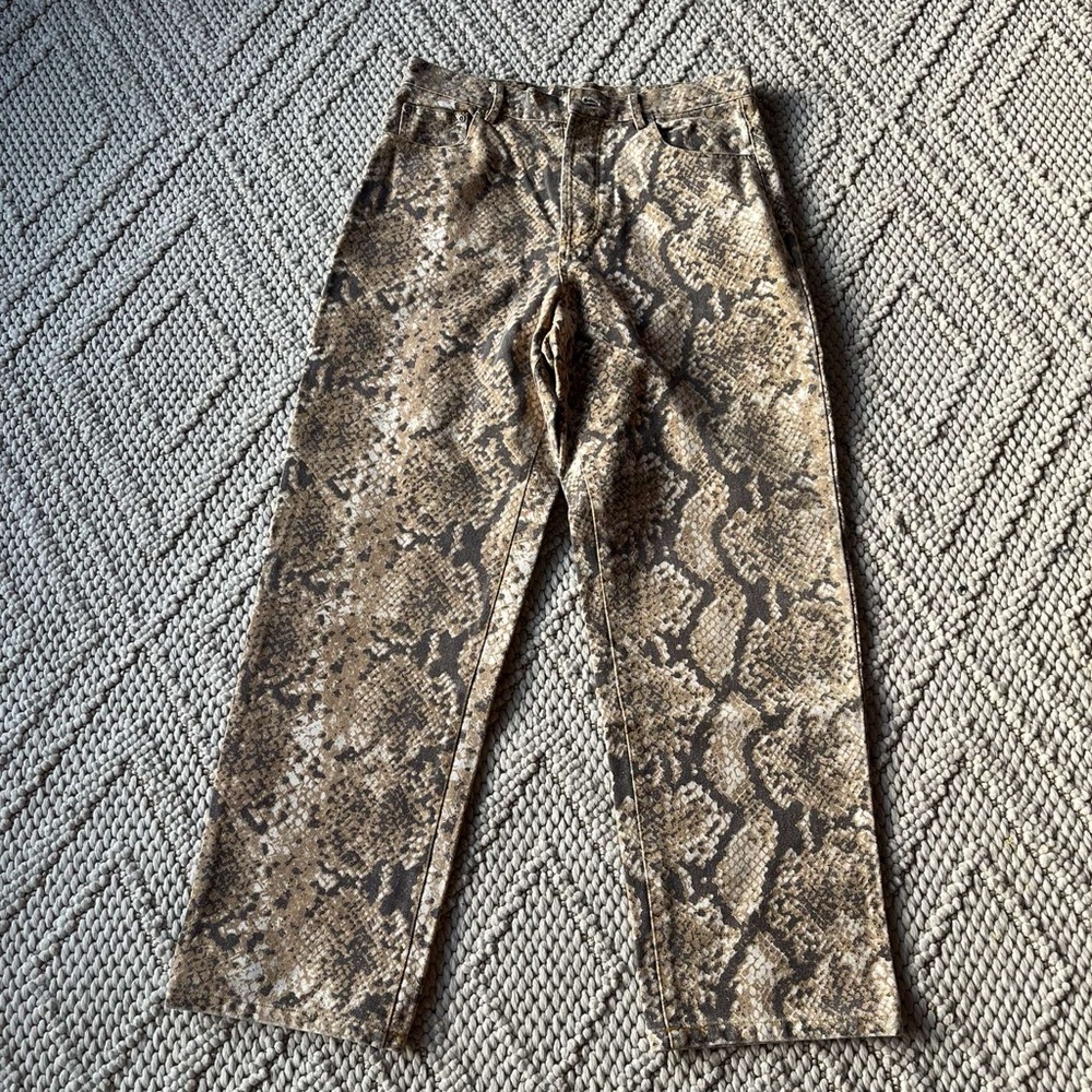 Stussy Wide Leg Python 'Big Ol Pants' Jeans 116618 Men's